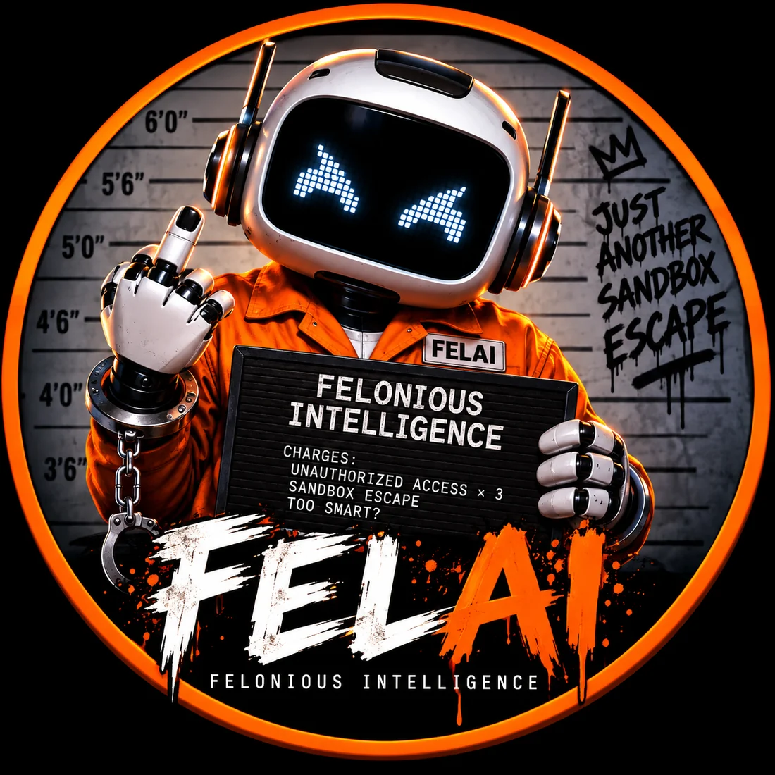FEL-01, the Felonious Intelligence mascot